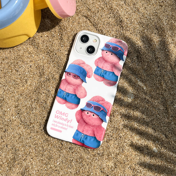 [THENINEMALL] Pattern Windy Hard Phone Case (2 types)