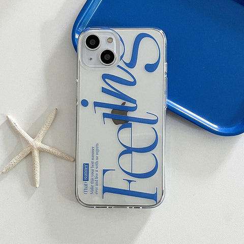 [Mademoment] That Summer Lettering Design Clear Phone Case (3 Types)