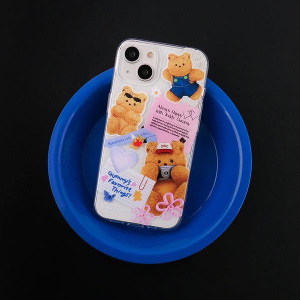 [THENINEMALL] Gummy Collage Clear Phone Case (3 types)