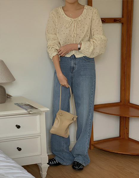 [FROM HEAD TO TOE] Pinto Leg Loom Semi-wide Denim Pants