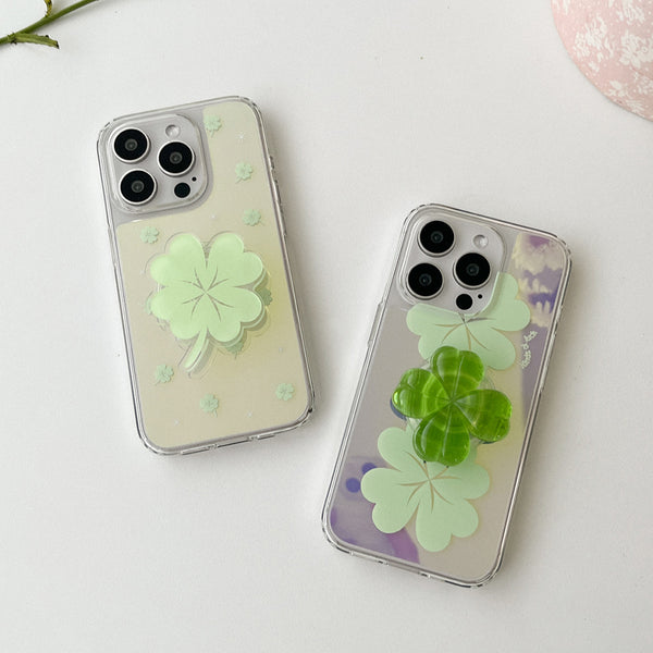 [Mademoment] Kind Of Luck Design Glossy Mirror Phone