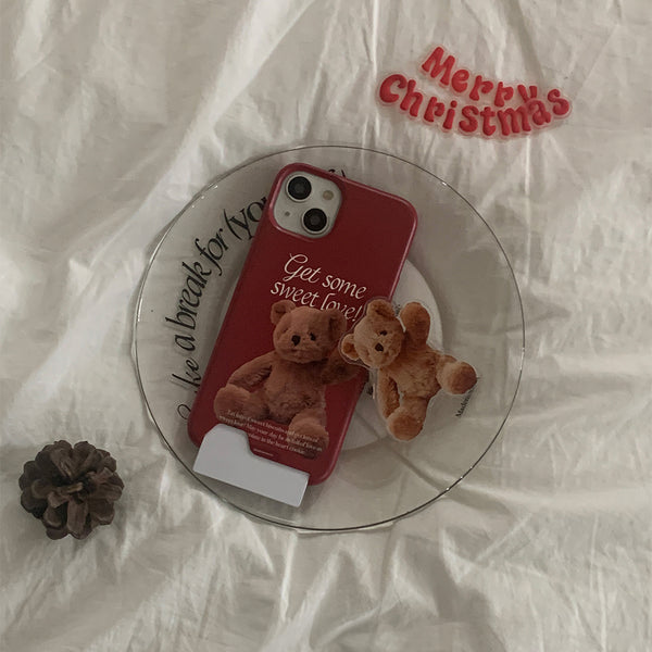 [Mademoment] Sweet Some Teddy Design Phone Case