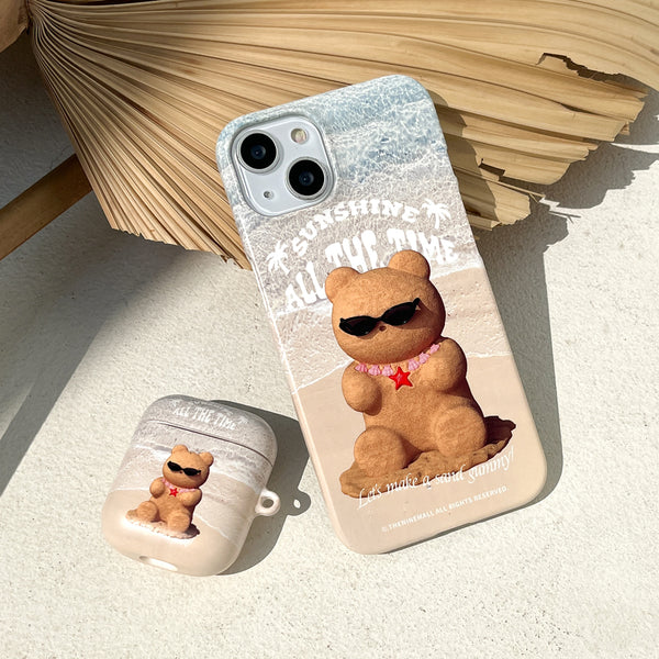 [THENINEMALL] Sand Gummy Hard Phone Case (2 types)