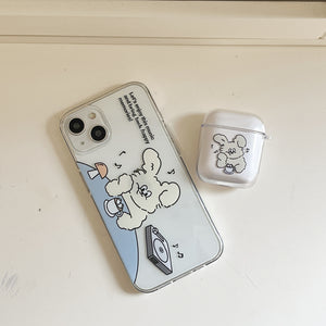 [Mademoment] Enjoy Music Butty Design Clear Phone Case (3 Types)