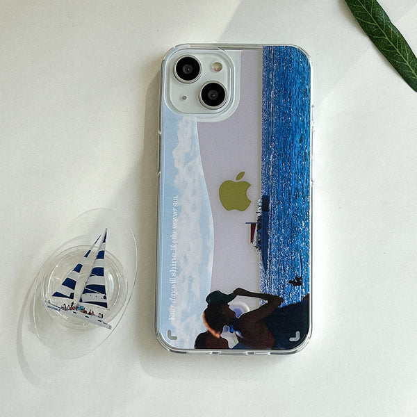 [Mademoment] Shine Day Design Glossy Mirror Phone Case