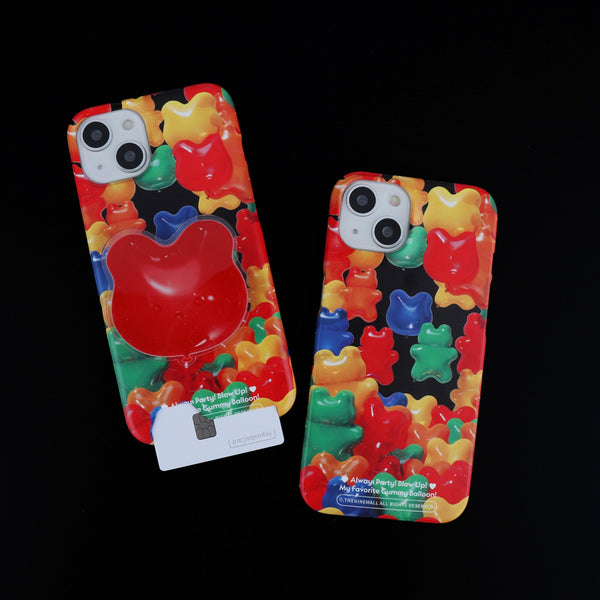 [THENINEMALL] Gummy Balloon Party Hard Phone Case (2 types)