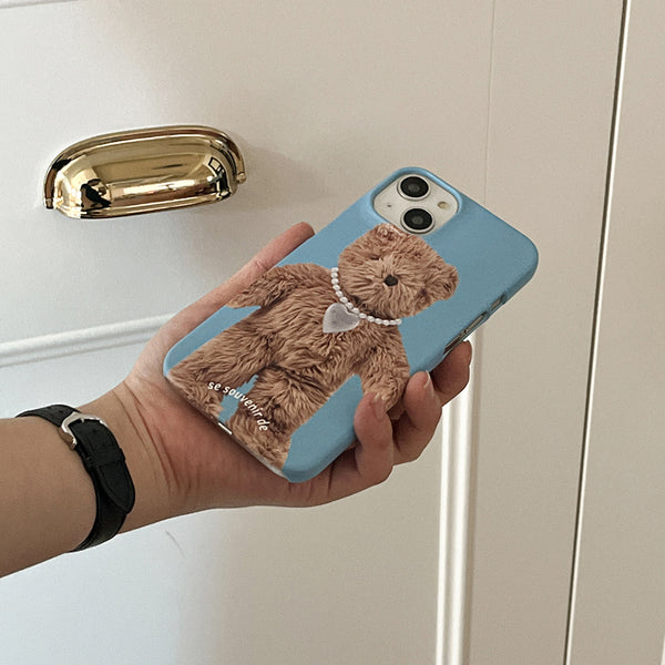 [Mademoment] Teddy Souvenir Pendant Design Phone Case