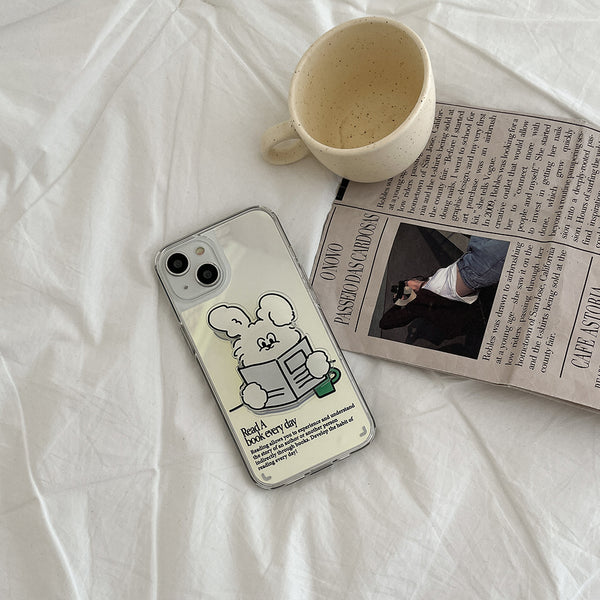 [Mademoment] Reading Butty Design Glossy Mirror Phone Case