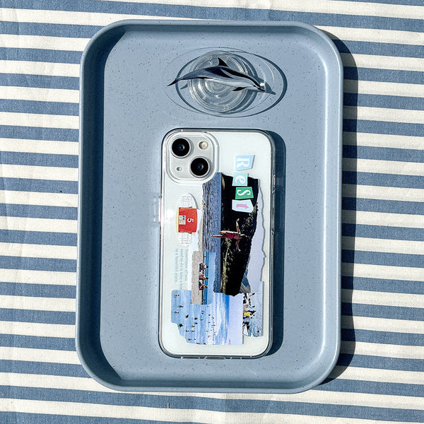 [Mademoment] Rest Today Design Clear Phone Case (3 Types)