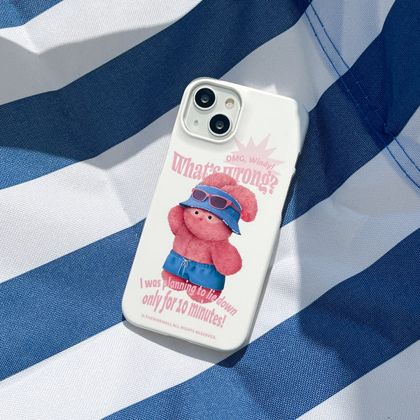 [THENINEMALL] Tanning Windy Hard Phone Case (2 types)