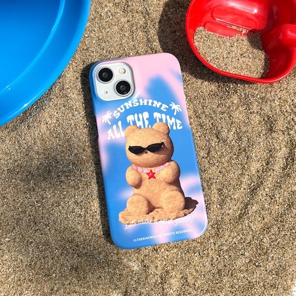 [THENINEMALL] Sand Gummy Hard Phone Case (2 types)