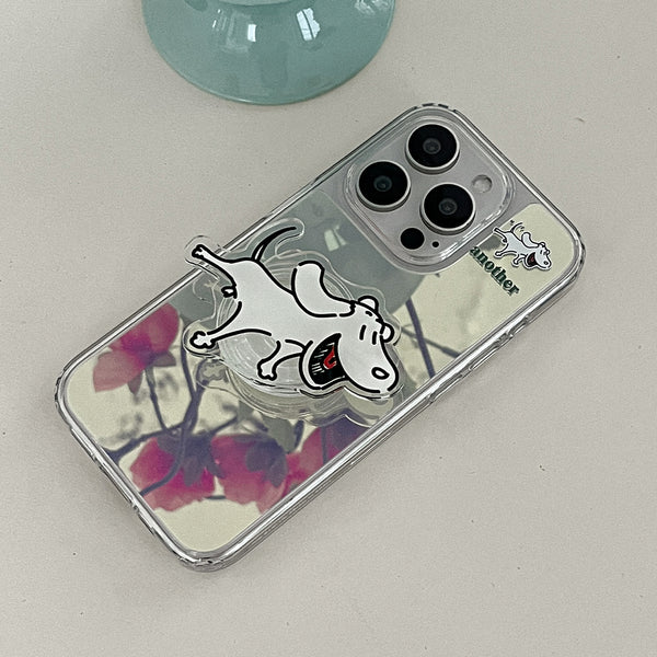 [Mademoment] Another Dog Side Design Glossy Mirror Phone Case