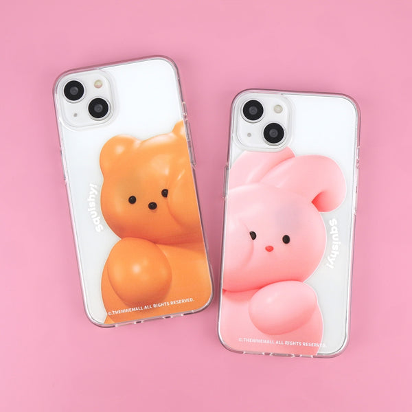 [THENINEMALL] Windy Squishy Clear Phone Case (3 types)