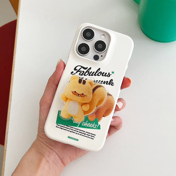 [THENINEMALL] Fabulous Chipmunk Hard Phone Case (2 types)