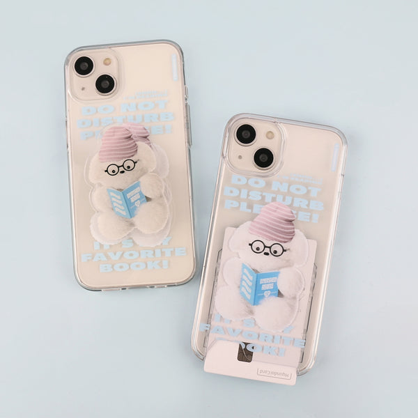 [THENINEMALL] Do Not Disturb Puppy Clear Phone Case (3 types)