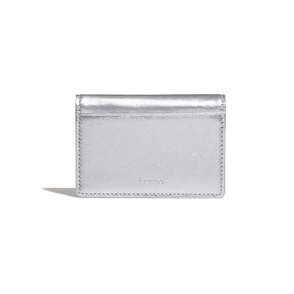 [Fennec] CRINKLE TRIANGLE ACCORDION POCKET - SILVER