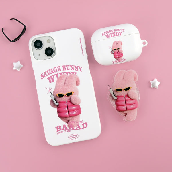 [THENINEMALL] Puffer Bad Windy Hard Phone Case (2 types)