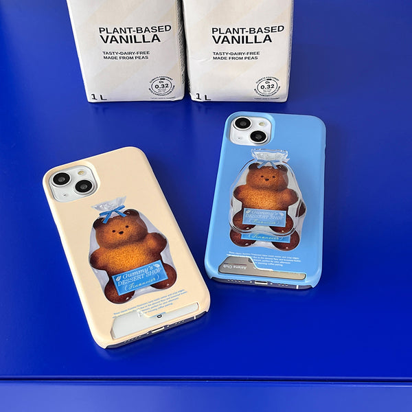 [THENINEMALL] Gummy Financier Hard Phone Case (2 types)