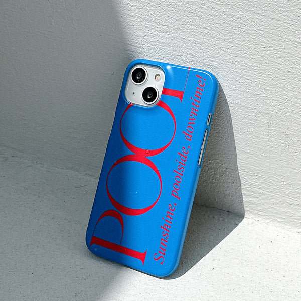 [Mademoment] Poolside Lettering Design Phone Case