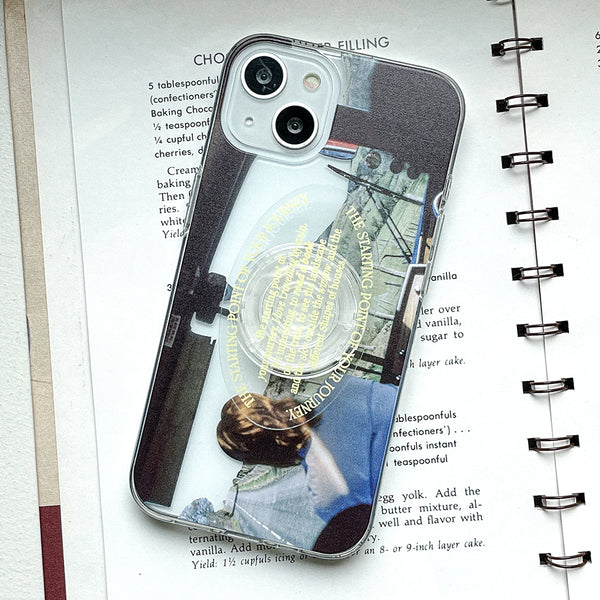 [Mademoment] Afternoon Bus Design Clear Phone Case (3 Types)