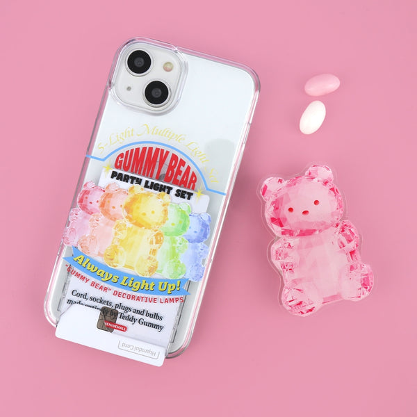 [THENINEMALL] Gummy Light Set Clear Phone Case (3 types)