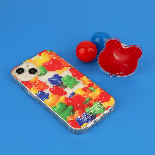 [THENINEMALL] Gummy Balloon Party Clear Phone Case (4 types)