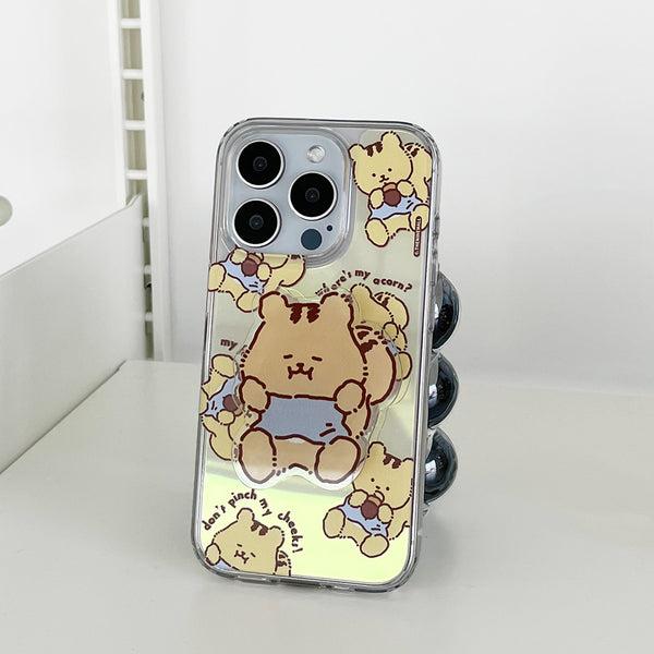 [THENINEMALL] Pattern Favorite Acorn Mirror Phone Case
