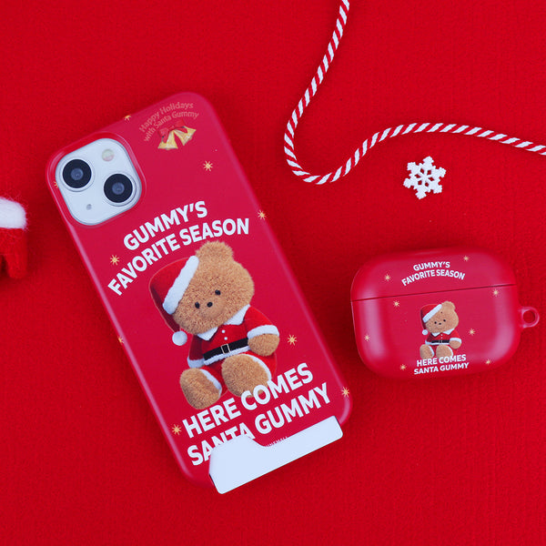 [THENINEMALL] Here Comes Santa Gummy Hard Phone Case (2 types)