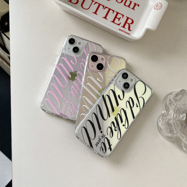 [Mademoment] Your Cupid Design Glossy Mirror Phone Case