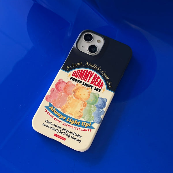 [THENINEMALL] Gummy Light Set Hard Phone Case (2 types)