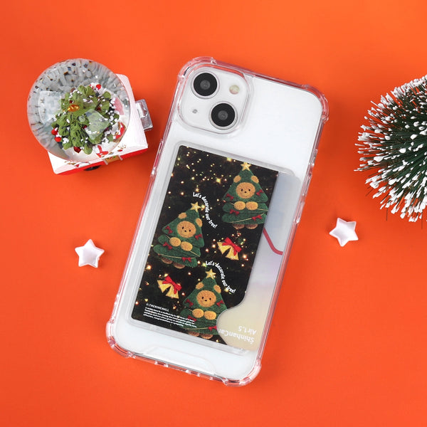 [THENINEMALL] Pattern Tree Gummy Clear Phone Case (4 types)