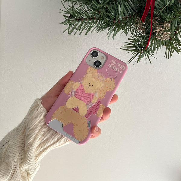 [Mademoment] Big Knit Bear Design Phone Case