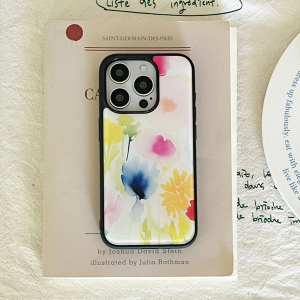 [Mademoment] Iris Garden Design Bumper Phone Case