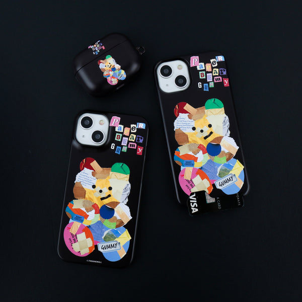 [THENINEMALL] Paper Gummy Hard Phone Case (2 types)