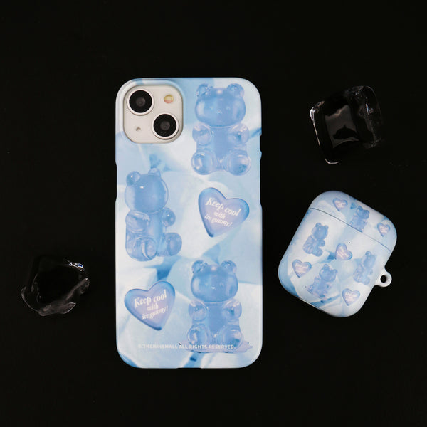 [THENINEMALL] Heart Ice Gummy Hard Phone Case (2 types)