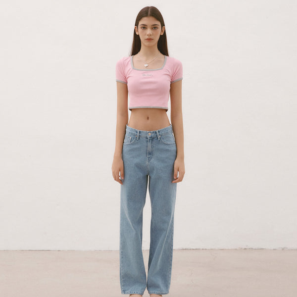 [NOIRNINE] Bébé Square Neck Ribbed Top (2 Colours)