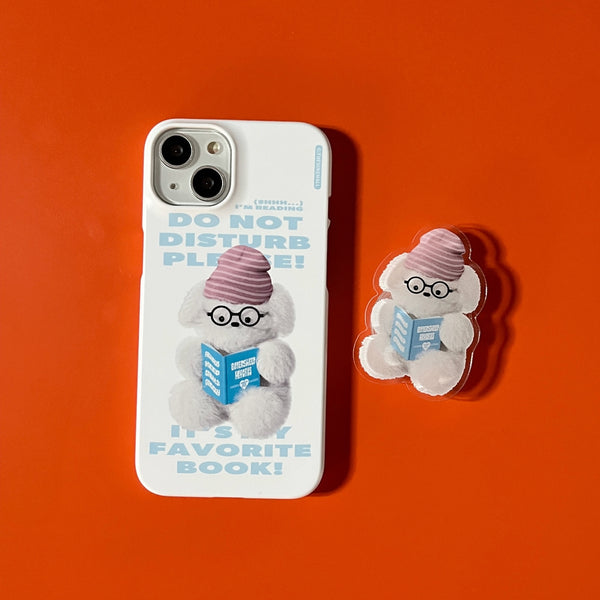 [THENINEMALL] Do Not Disturb Puppy Hard Phone Case (2 types)