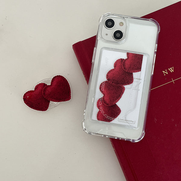 [Mademoment] Twofold Love Lettering Design Clear Phone Case (4 Types)