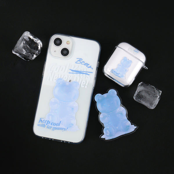 [THENINEMALL] Basic Ice Gummy Clear Phone Case (3 types)