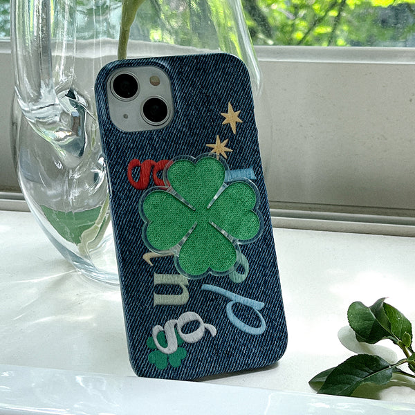 [Mademoment] Keep Going Denim Design Phone Case