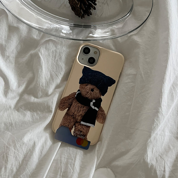 [Mademoment] Winter Fluffy Teddy Design Phone Case