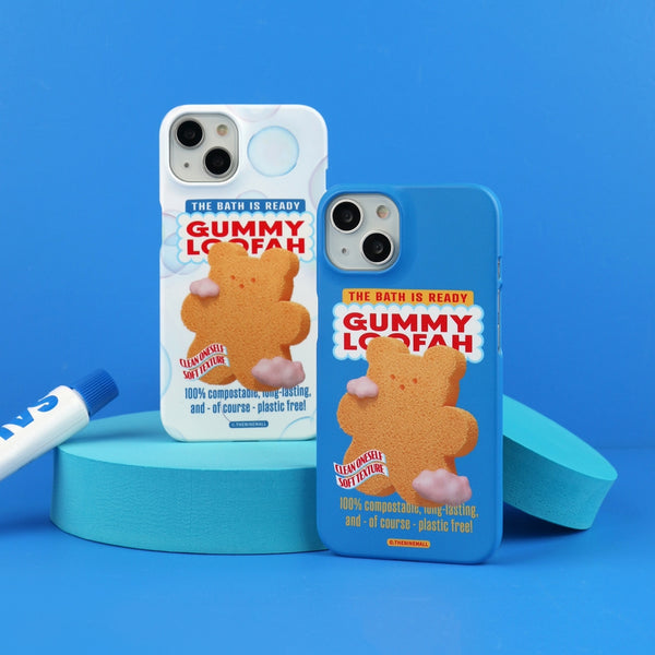 [THENINEMALL] Loofah Gummy Hard Phone Case (2 types)