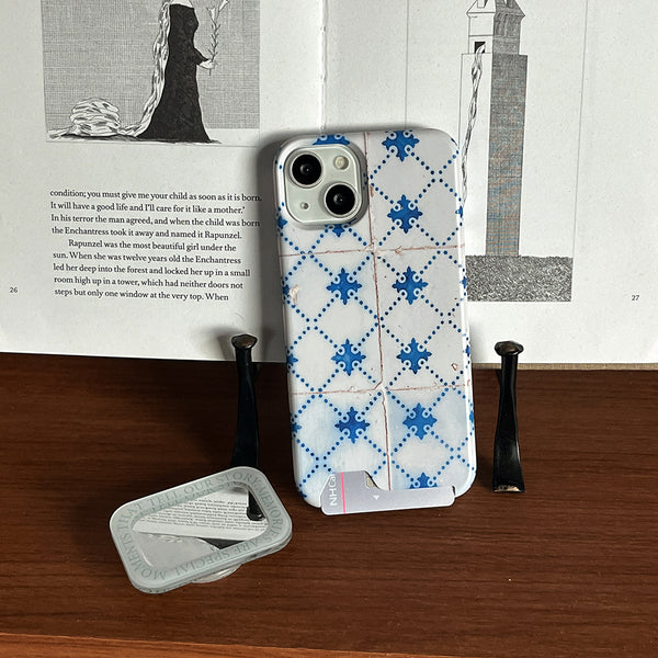 [Mademoment] Old White Tile Design Phone Case