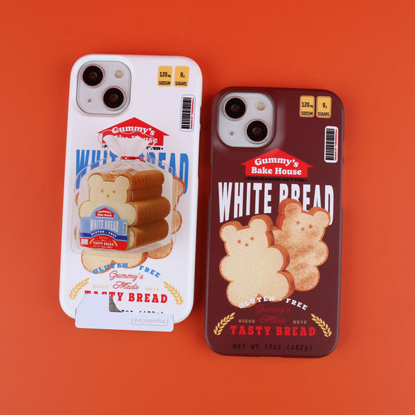 [THENINEMALL] Bread Gummy Hard Phone Case (2 types)