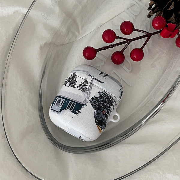 [Mademoment] Collage White Snow Design AirPods Case