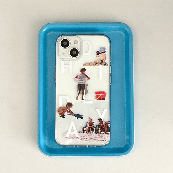 [Mademoment] Sand Play Design Clear Phone Case (3 Types)