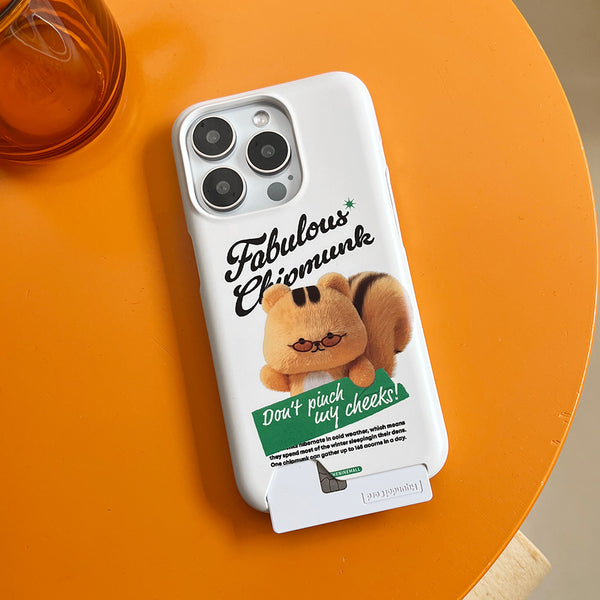 [THENINEMALL] Fabulous Chipmunk Hard Phone Case (2 types)