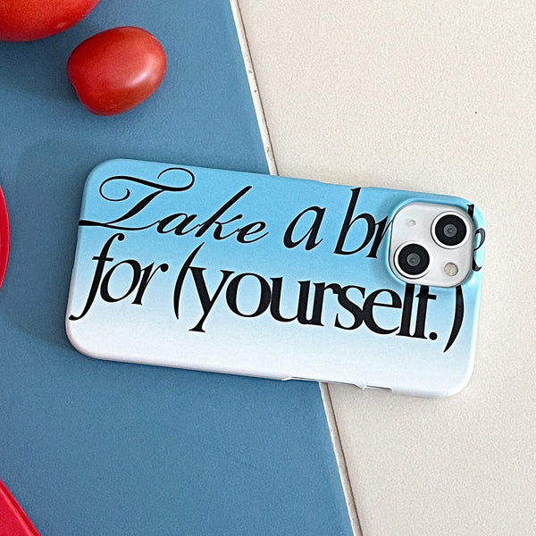 [Mademoment] Take A Break Design Phone Case