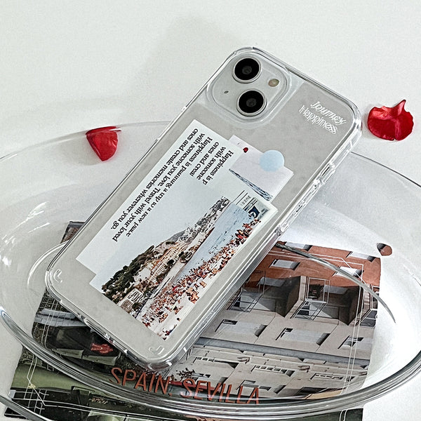 [Mademoment] Trip Sticker Design Glossy Mirror Phone Case