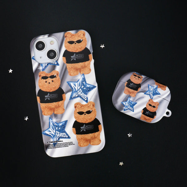 [THENINEMALL] Pattern No Worries Gummy Hard Phone Case (2 types)